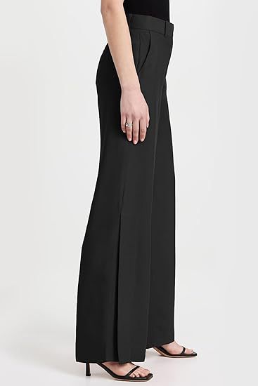 Women's High-Waisted Split Wide-Leg Pants – Elegant Business Trousers