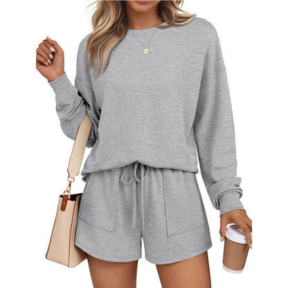 Women's Sweatshirt and Shorts Lounge Matching Set