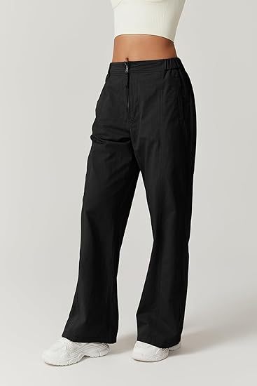 Women's High-Waisted Loose Straight-Leg Cargo Pants – Casual Streetwear