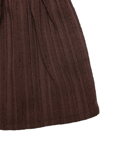 Summer Strapless Smocked Dress Off-Shoulder A-Line Casual