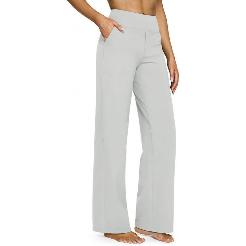 Women's High Waisted Wide Leg Pants Stretch Pull On