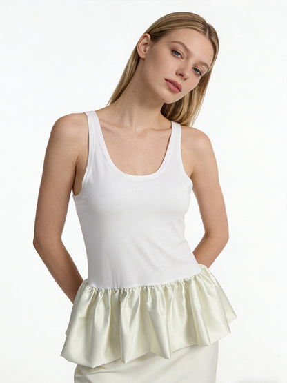 Sexy Modal Bubble Hem Tank Top – European Street Trend