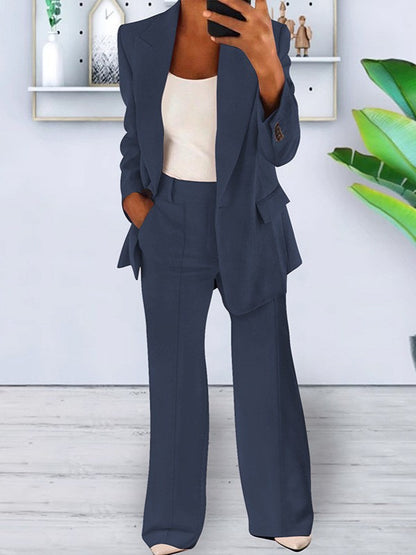 Women's 2 Piece Blazer Pants Set Business Casual
