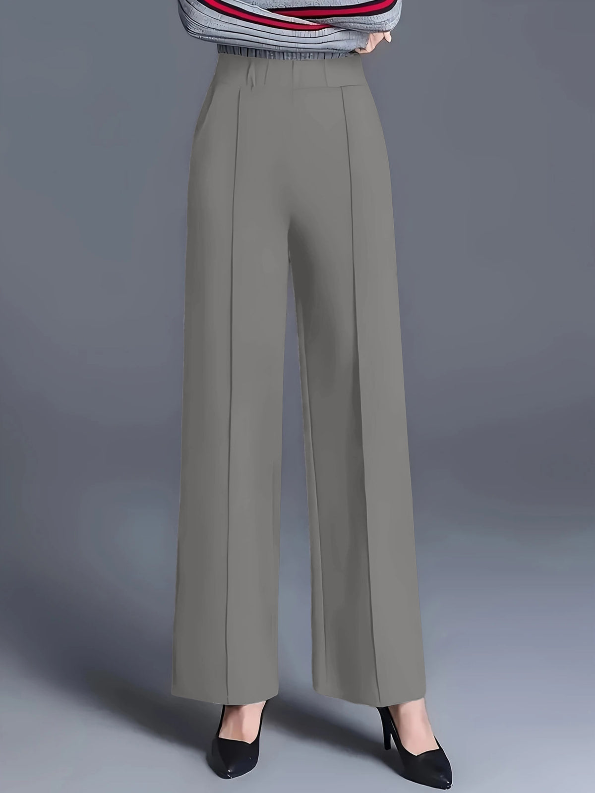 Women's High Waisted Wide Leg Dress Pants with Pockets