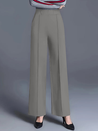 Women's High Waisted Wide Leg Dress Pants with Pockets
