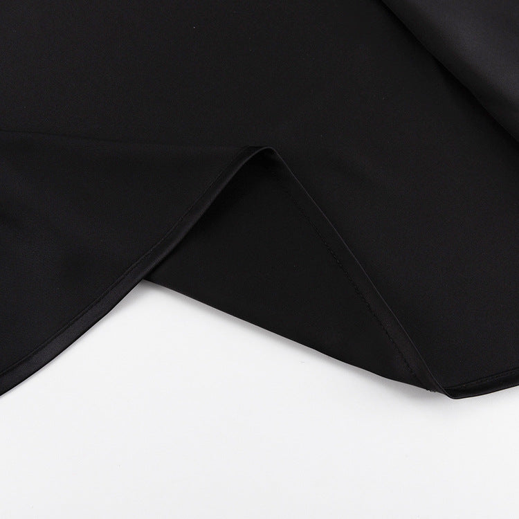Elegant Satin Long Sleeve Bodycon Maxi Dress