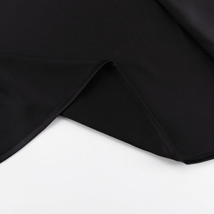 Elegant Satin Long Sleeve Bodycon Maxi Dress