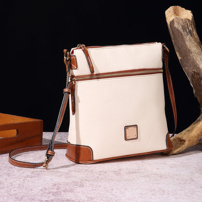 Vintage Pebbled PU Leather Crossbody Bag for Women