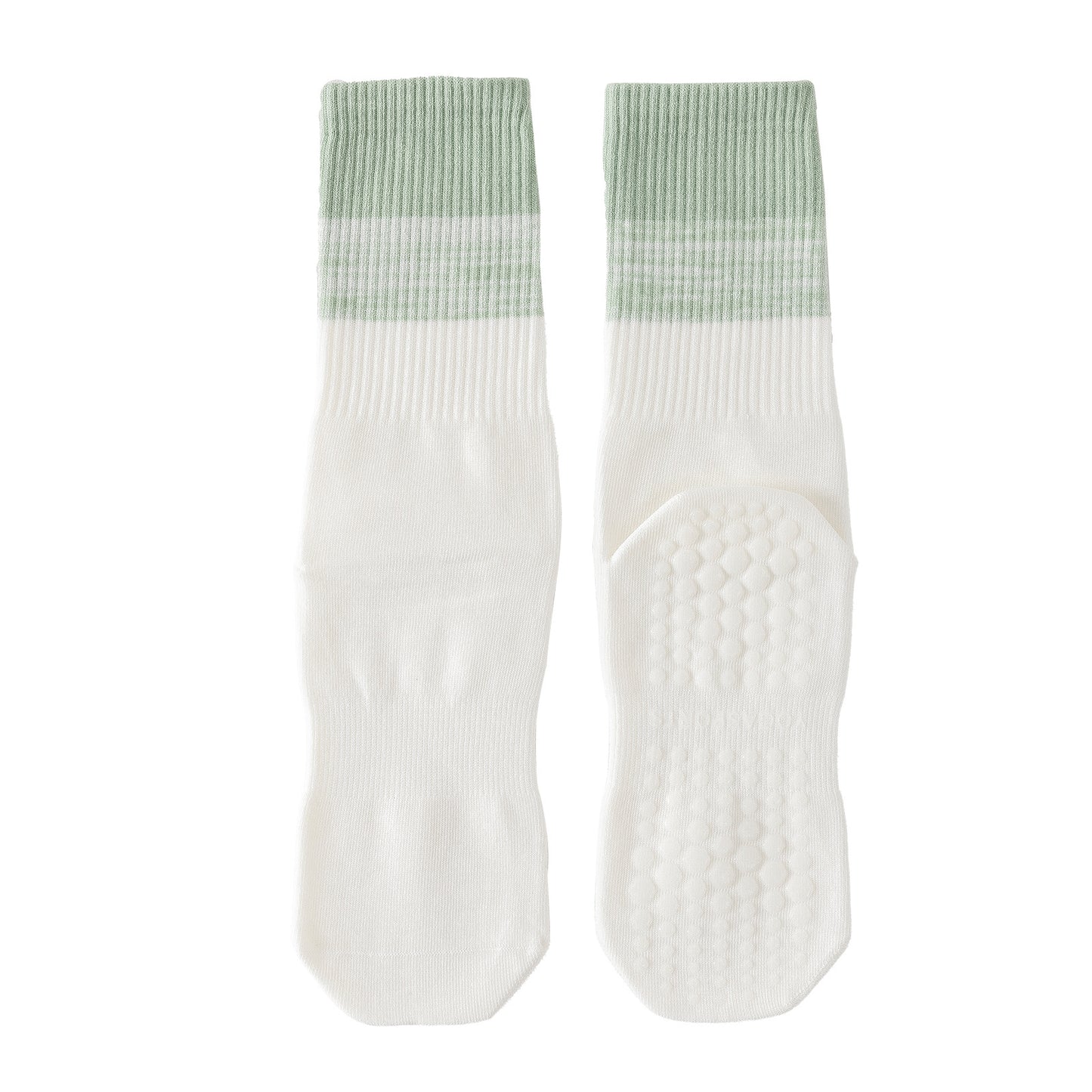 Womens Stripe Grip Pilates Socks Non Slip Yoga Socks