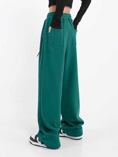 High Waist Drawstring Wide Leg Lounge Pants