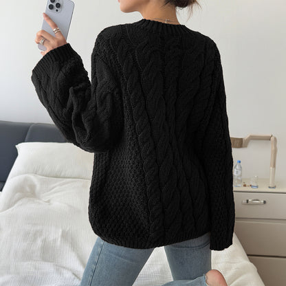 Chunky Cable Knit Oversized Sweater Women