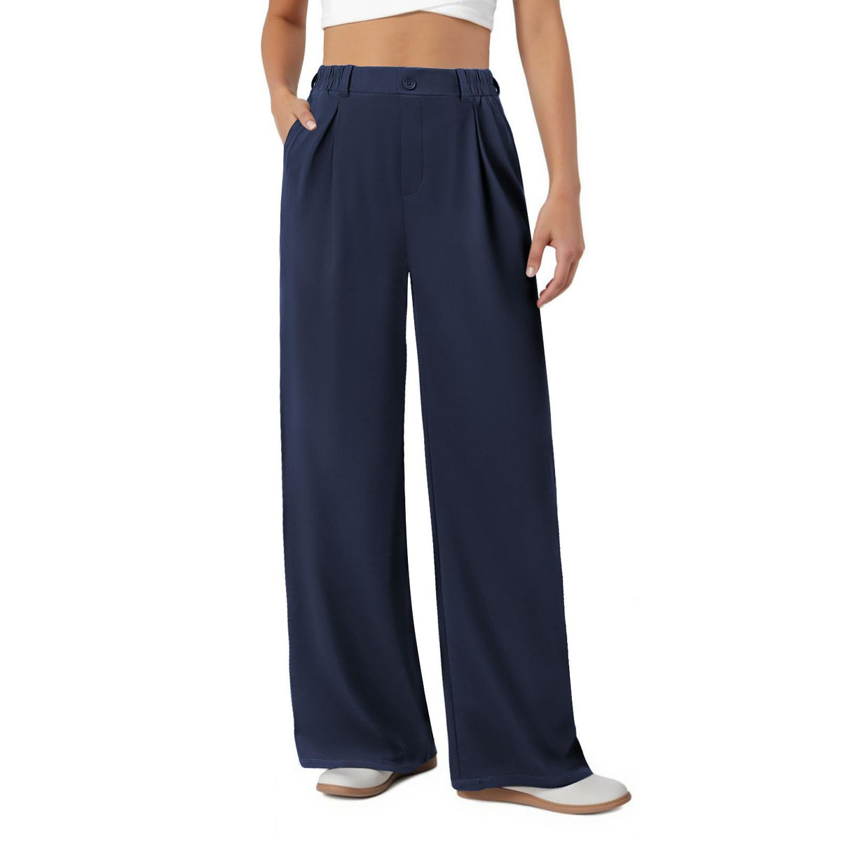 Women's High Waisted Wide Leg Work Pants Business Casual