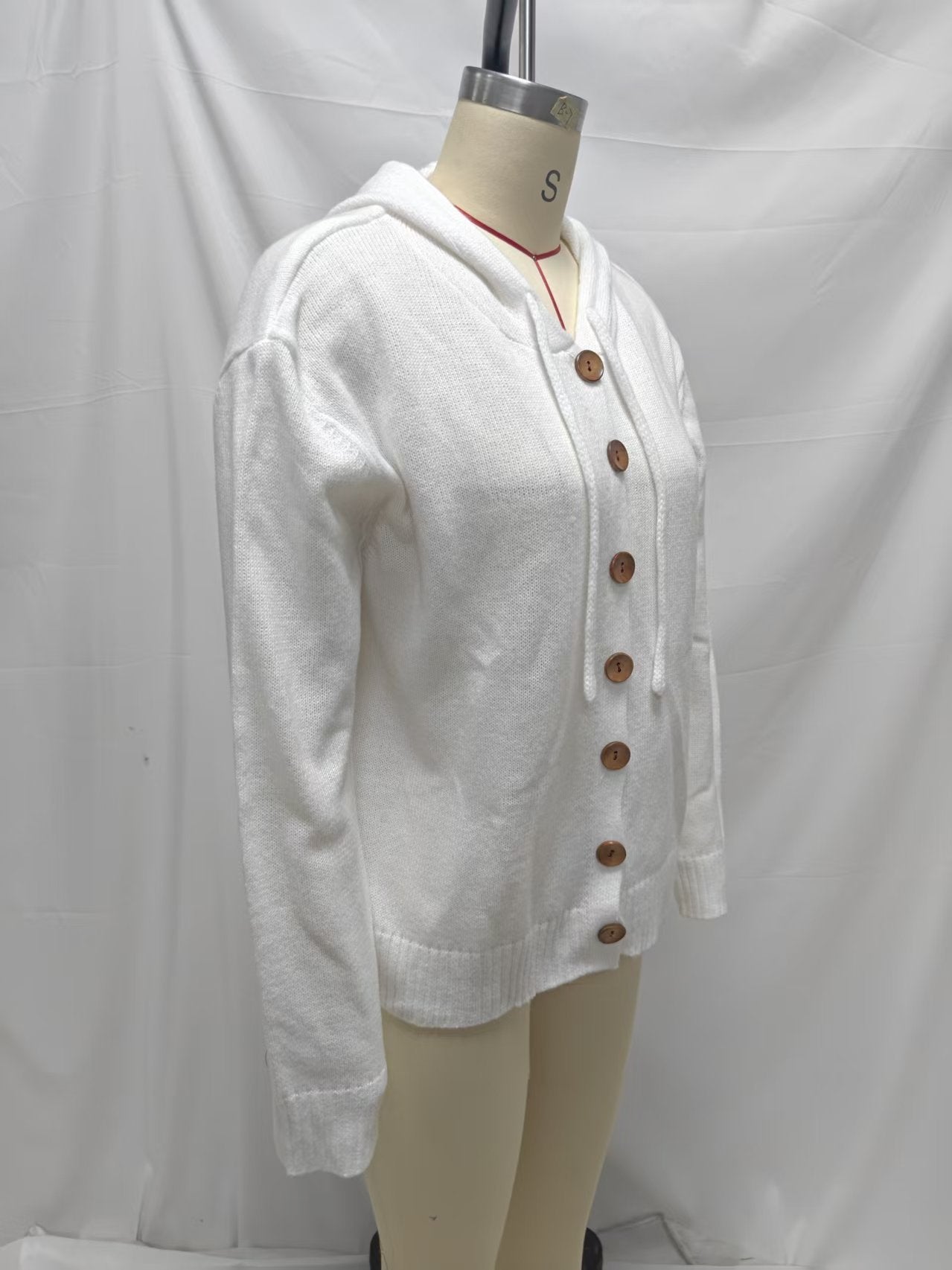 Women's Hooded Button Up Knit Cardigan Sweater