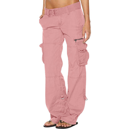 Women's Vintage Cargo Pants Wide Leg Relaxed Fit
