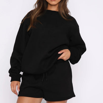 Women's Oversized Sweatshirt & Shorts Lounge Set
