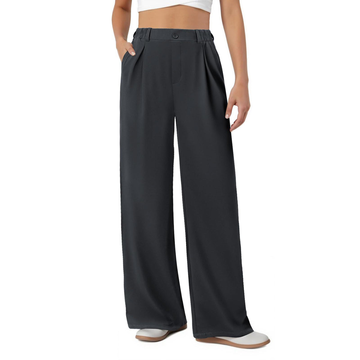 Women's High Waisted Wide Leg Work Pants Business Casual