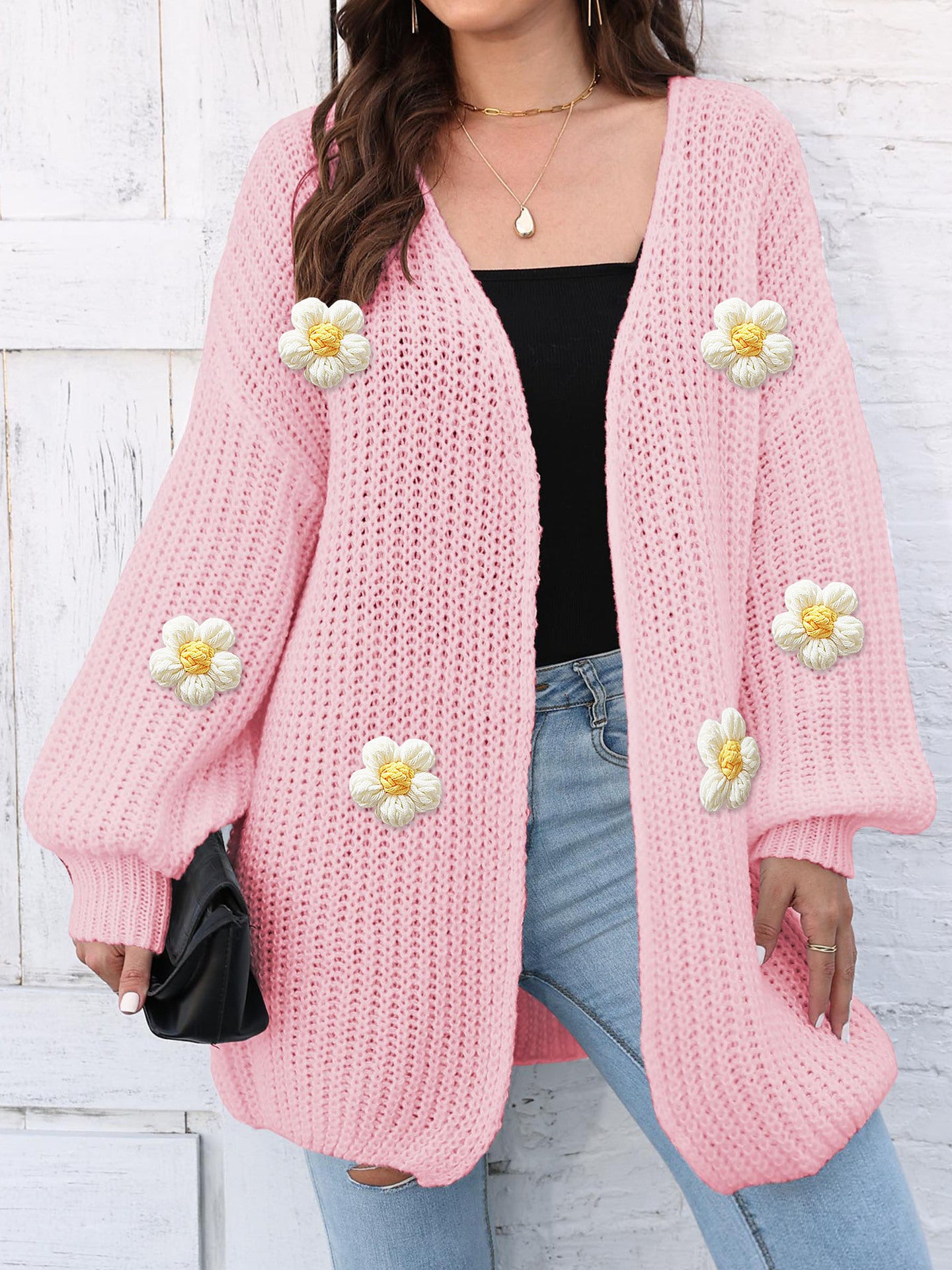 Women's Thick Knitting Sweater Cardigan Casual Sweater