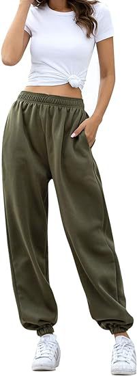 High Waist Loose Fit Sweatpants | Casual Jogger Pants Women