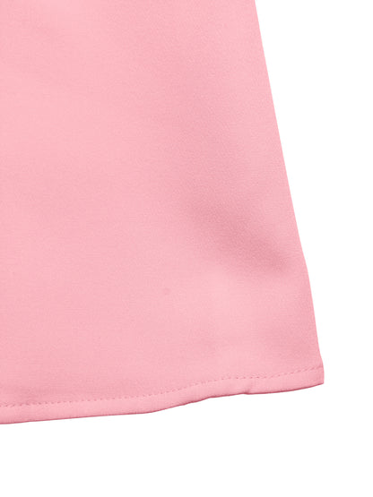 Pink Pearl Mini Dress Sleeveless Cocktail Party Dress