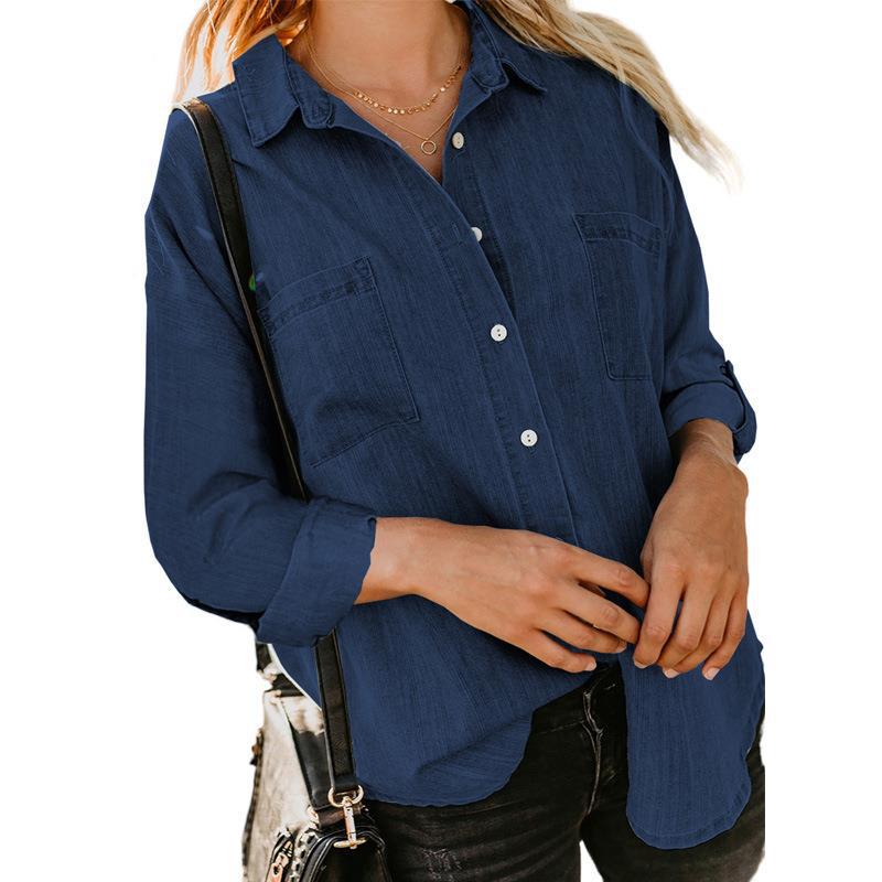 Women's Classic Long Sleeve Button Down Shirt