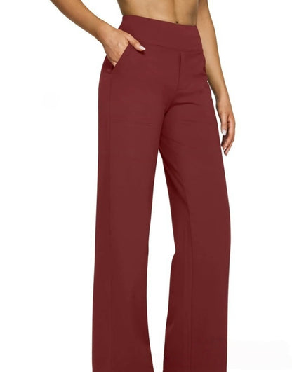 Women's High Waisted Wide Leg Pants with Pockets