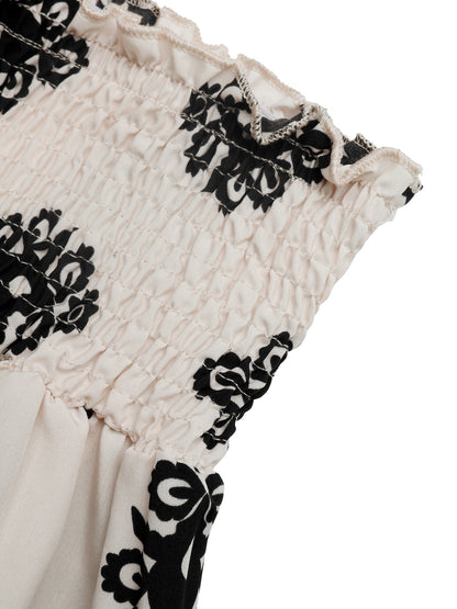 High Waist Smocked Summer Shorts Casual Elastic Waist Pants