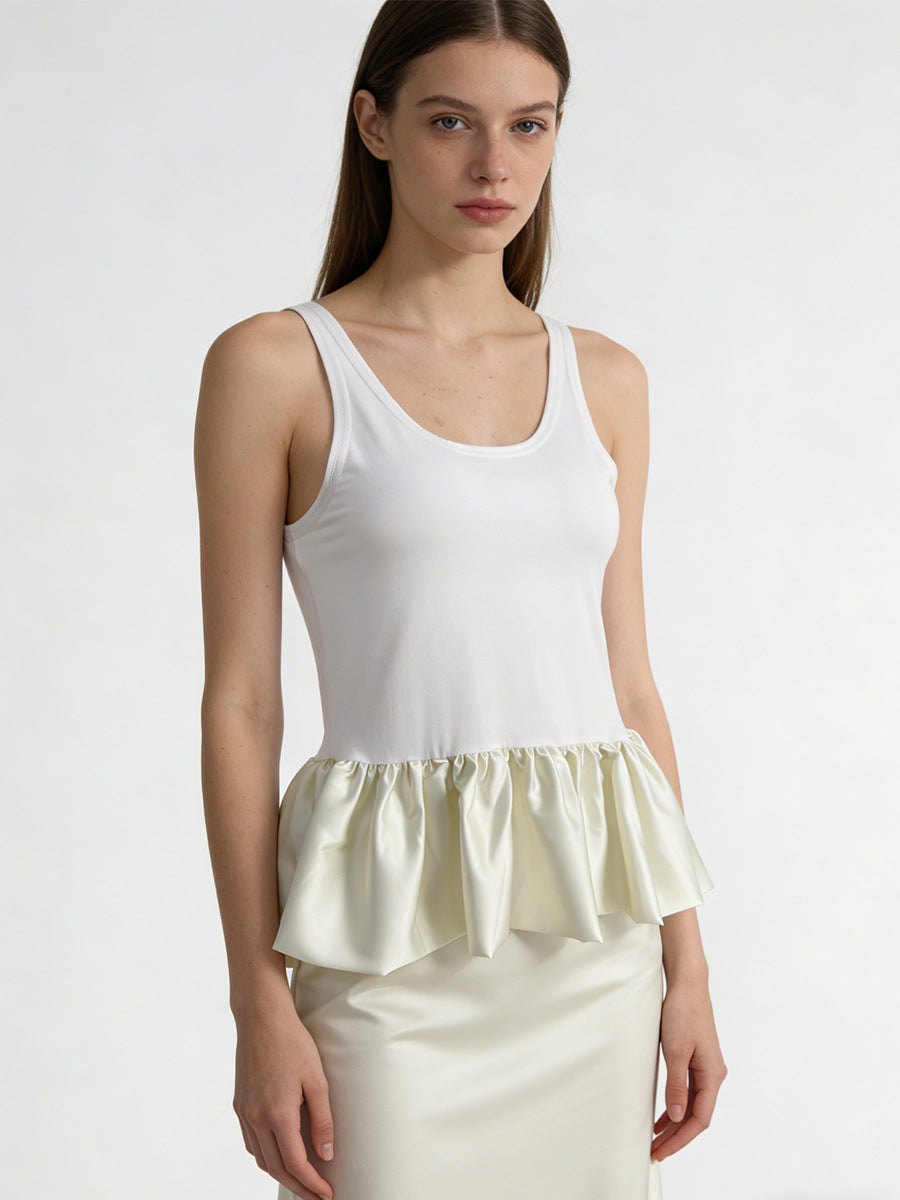 Sexy Modal Bubble Hem Tank Top – European Street Trend