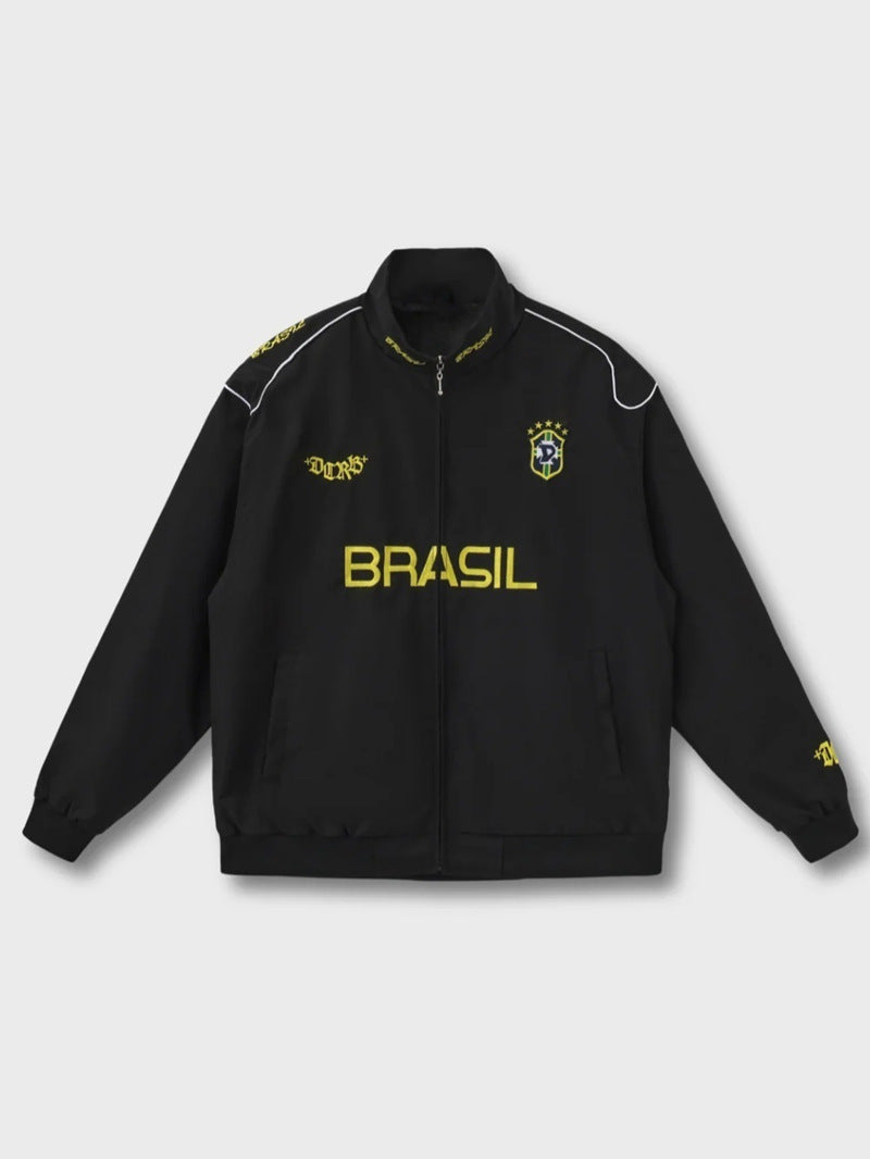 Wholesale Women's Oversized Brazil Soccer Jacket