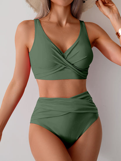 2025 New Women's High-Waisted Sexy Bikini Set Swimsuit