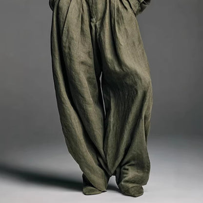 Women's Oversized Shirt Wide Leg Pants Two Piece Set