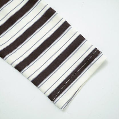Women's Striped 2 Piece Crop Top Pants Lounge Set