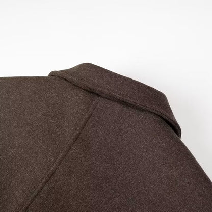Women's Cropped Jacket Collared Button Front Tweed