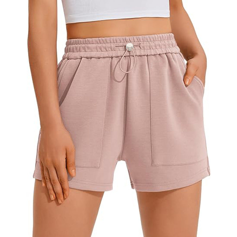 Women's High-Waisted Drawstring Jogger Shorts – Casual Sports Shorts