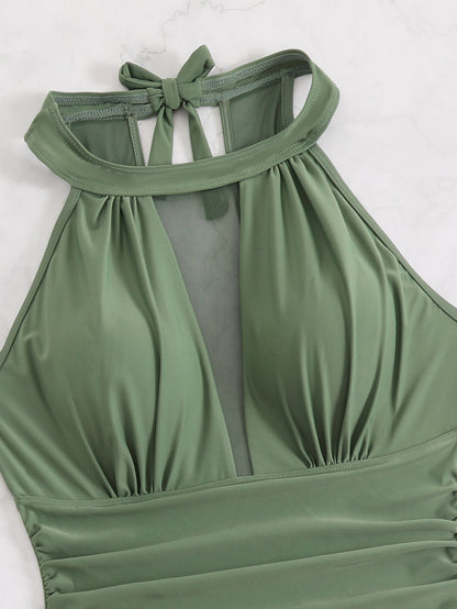Plus Size Women’s Swimsuit - Stylish, Sexy One-Piece Dress