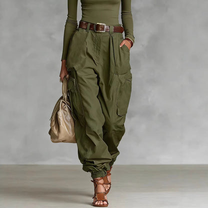 Women's High Waisted Baggy Cargo Pants Wide Leg
