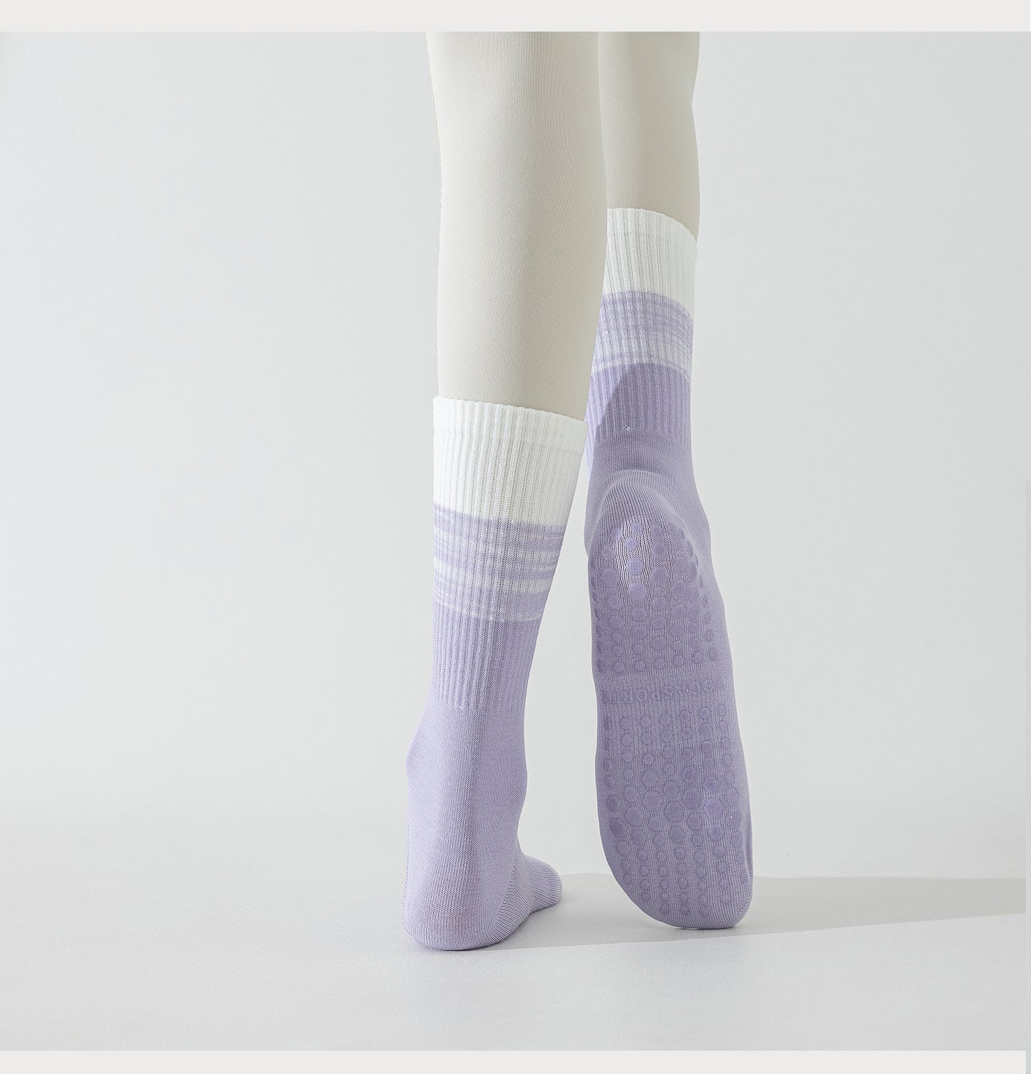 Womens Stripe Grip Pilates Socks Non Slip Yoga Socks