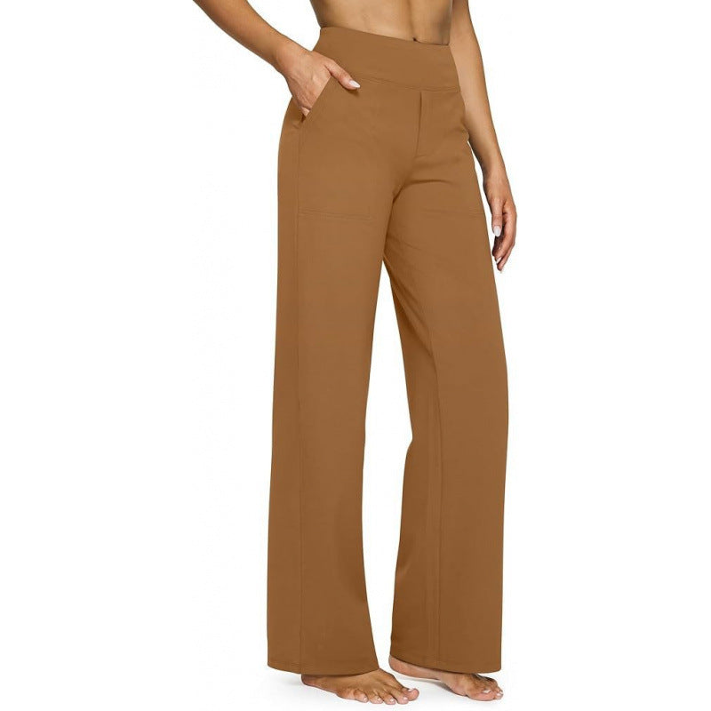 Women's High Waisted Wide Leg Pants Stretch Pull On
