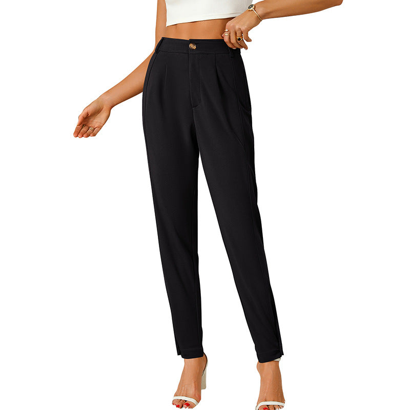 High Waist Trousers for Women | Elegant Work Pants