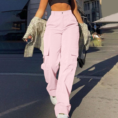 Women's Baggy Cargo Pants High Waisted Y2K Streetwear