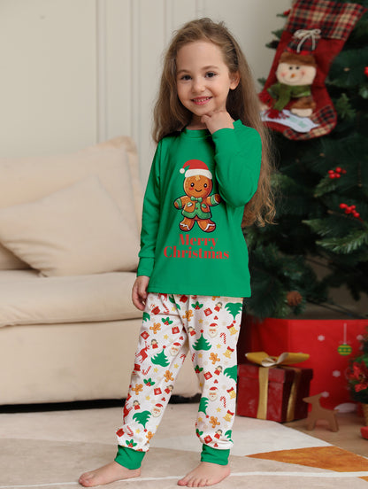 Alphabet Parent-child Dress Printed Homewear Christmas Pajama Set