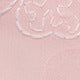 Pink Floral Jacquard Puff Sleeve Blouse Pearl Neck Top