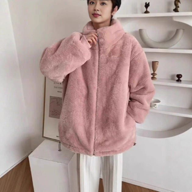 Women's Oversized Sherpa Fleece Winter Jacket
