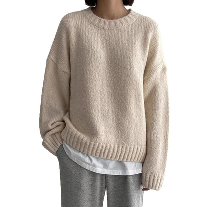 Women's Oversized Chunky Crewneck Pullover Sweater