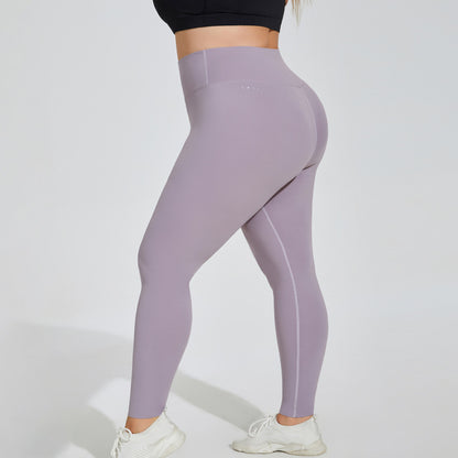 Puls Size Yoga Pants High Waist Hip Lift Seamless Cloud Sense Sportswear Quick Dry Tights