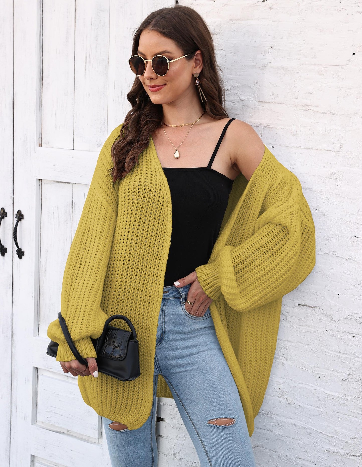Women's Thick Coat Sweater Women's Cardigan Loose Lazy Style