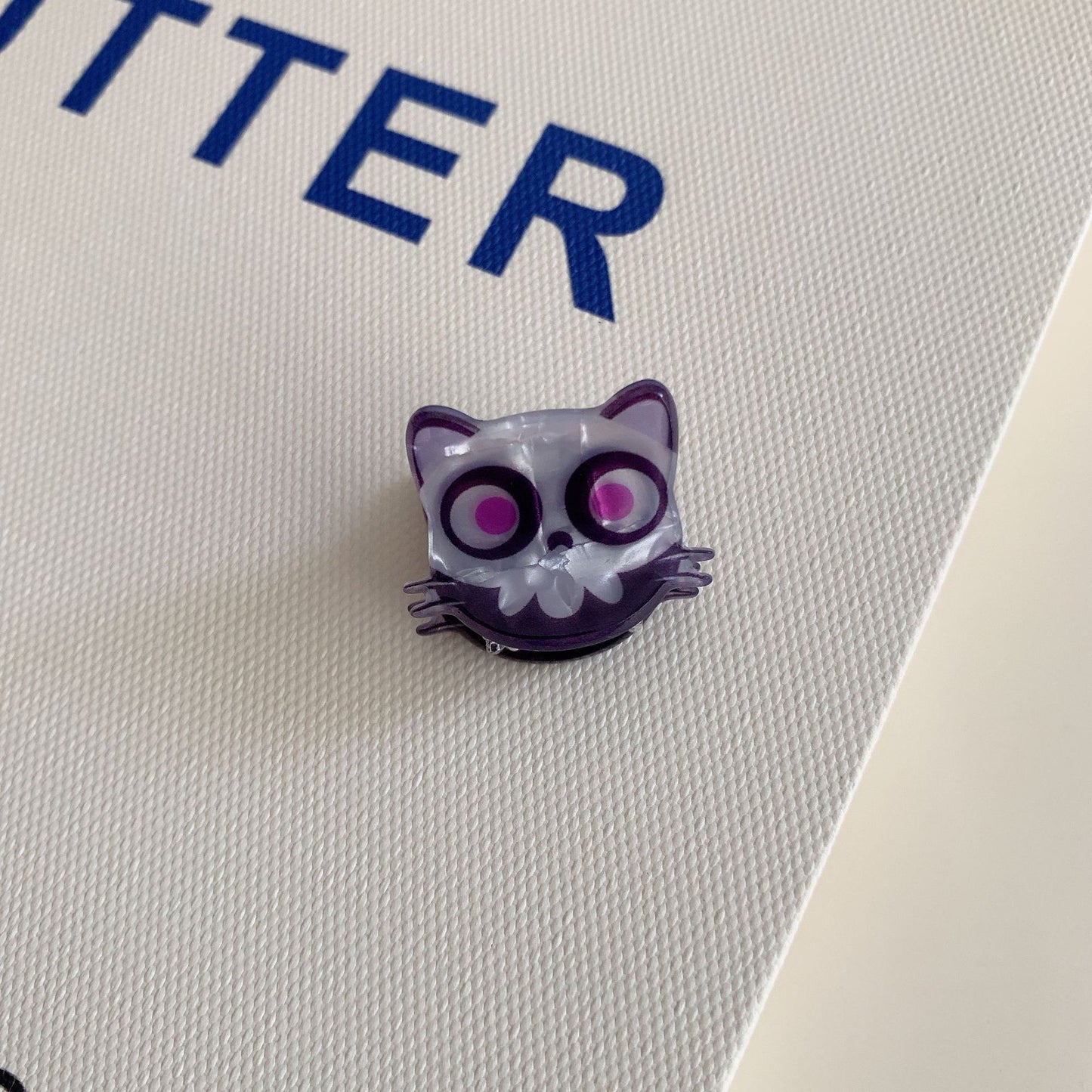 Halloween Ghost Pumpkin Bat Acrylic Mini Claw Clip
