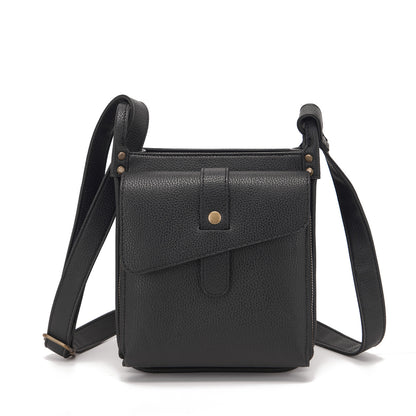 Unisex Vintage PU Leather Crossbody Messenger Bag