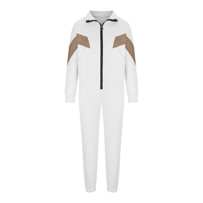 Women's Oversized Color Block 2 Piece Jogger Sweatsuit