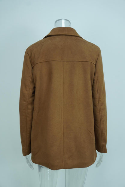 Women's Oversized Vintage Blazer Button Front Jacket