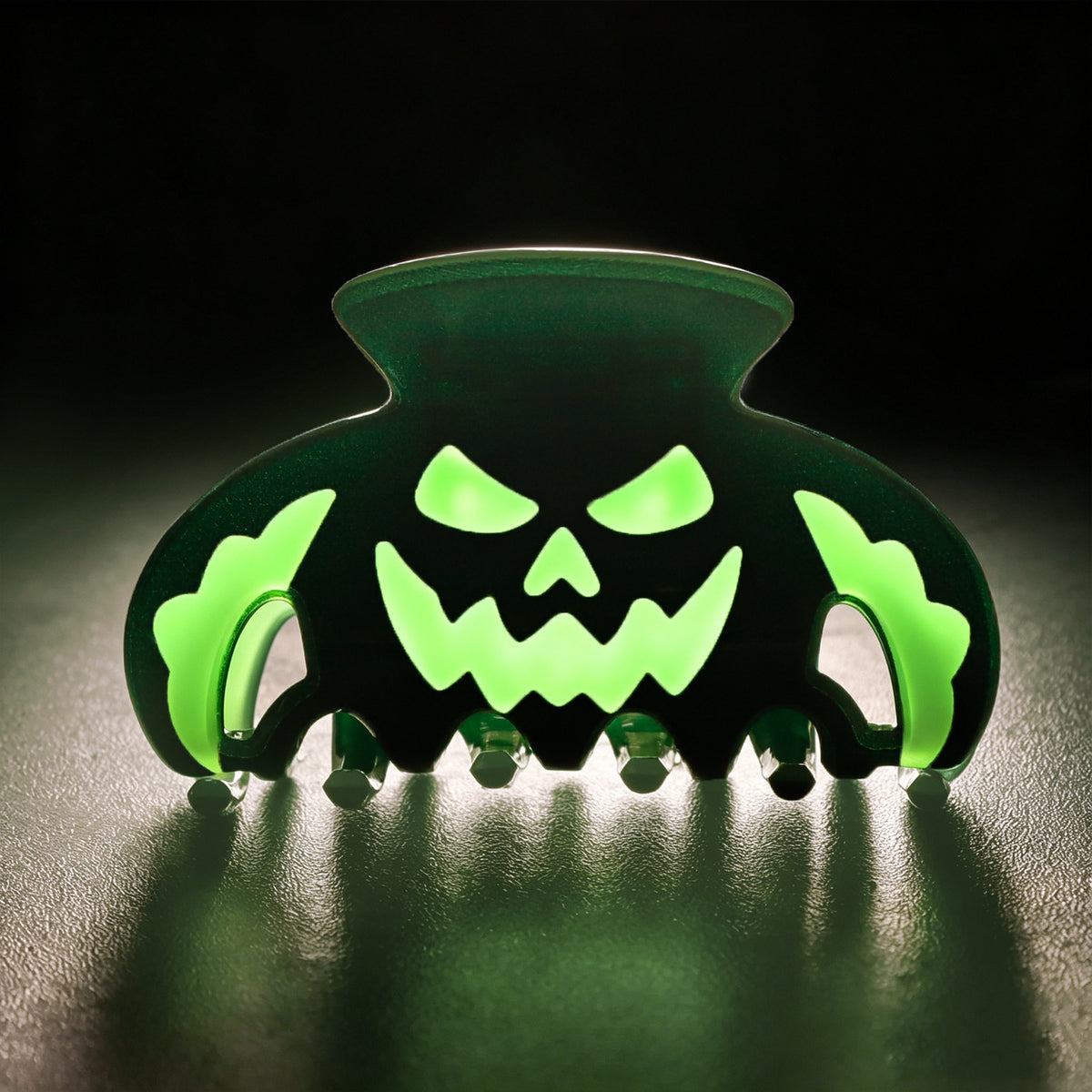 Halloween Glow in the Dark Pumpkin Ghost Claw Clips